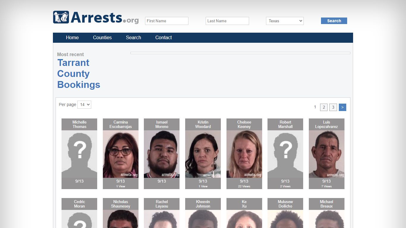 Tarrant County Arrests and Inmate Search